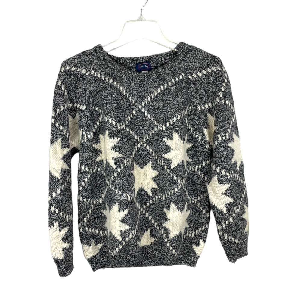 Vintage Alpaca Star Boxy Sweater Allen Lolly  fits Medium